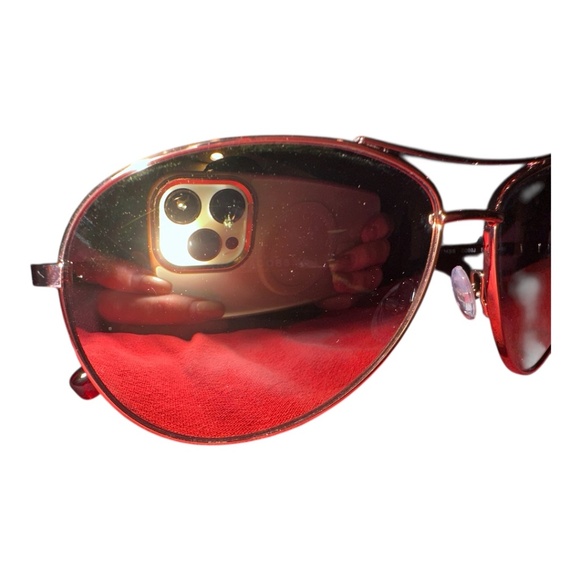 Marc Jacobs Mirrored Aviators Rose Gold Sunglasses